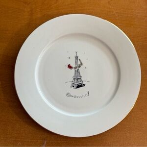 Mary masterpieces vintage‎ dinner plate Eiffel Tower